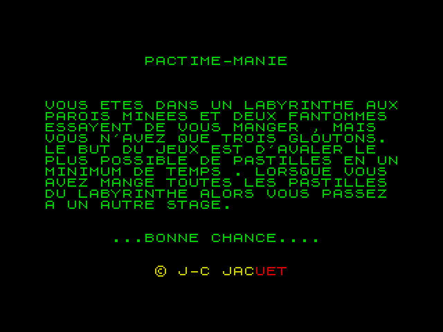 Pactime-Manie image, screenshot or loading screen