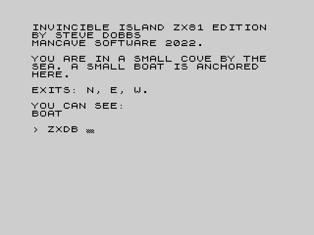 Invincible Island ZX81 Edition image, screenshot or loading screen