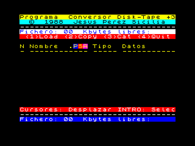 Conversor Disk-Tape +3 image, screenshot or loading screen
