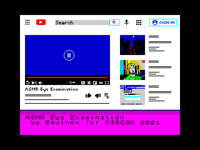 [CSSCGC] ASMR Eye Examination image, screenshot or loading screen