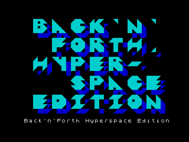 Back N Forth Hyperspace Edition image, screenshot or loading screen