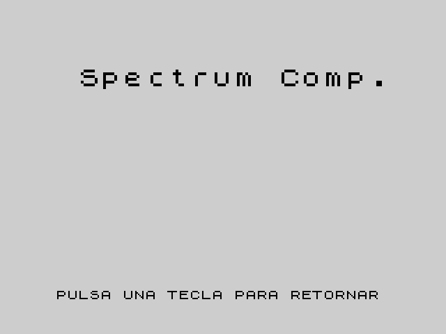 Letras Dobles en el Spectrum image, screenshot or loading screen
