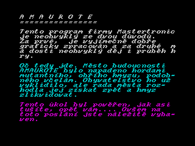 Informace pro majitele ZX Spectrum 4 image, screenshot or loading screen