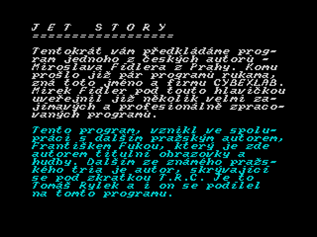 Informace pro majitele ZX Spectrum 5 image, screenshot or loading screen