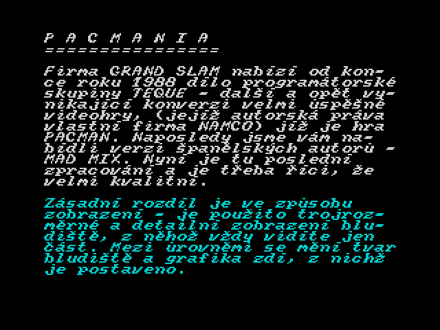 Informace pro majitele ZX Spectrum 13 image, screenshot or loading screen