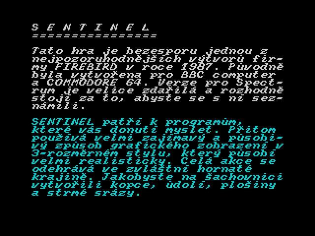Informace pro majitele ZX Spectrum 24 image, screenshot or loading screen