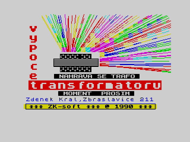 Výpočet transformátoru image, screenshot or loading screen