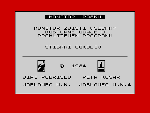 Monitor pásku image, screenshot or loading screen