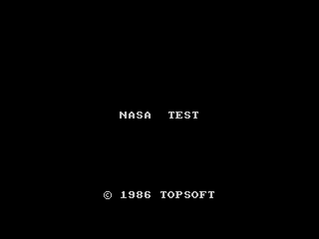 NASA Test image, screenshot or loading screen