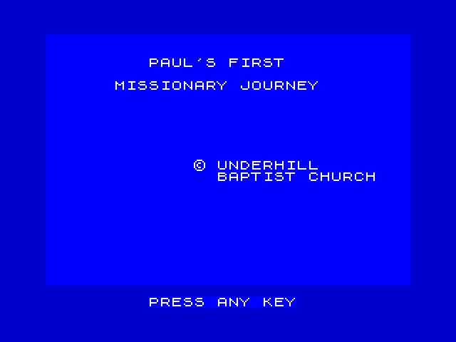 Paul's First Missionary Journey image, screenshot or loading screen