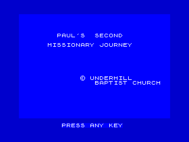 Paul's Second Missionary Journey image, screenshot or loading screen