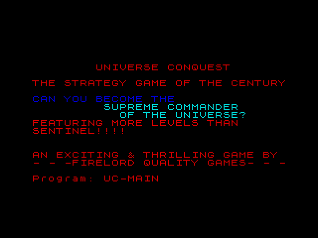 [CSSCGC] ZX Universe Conquest 2022 image, screenshot or loading screen