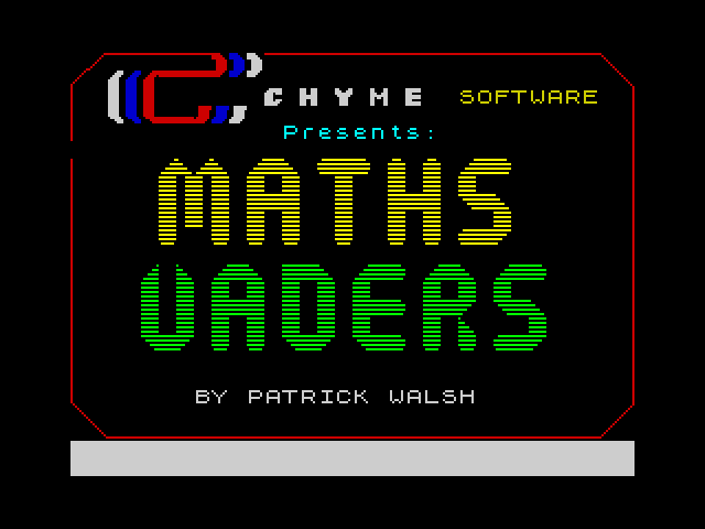 Maths Vaders image, screenshot or loading screen