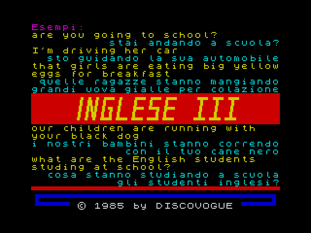Inglese III image, screenshot or loading screen