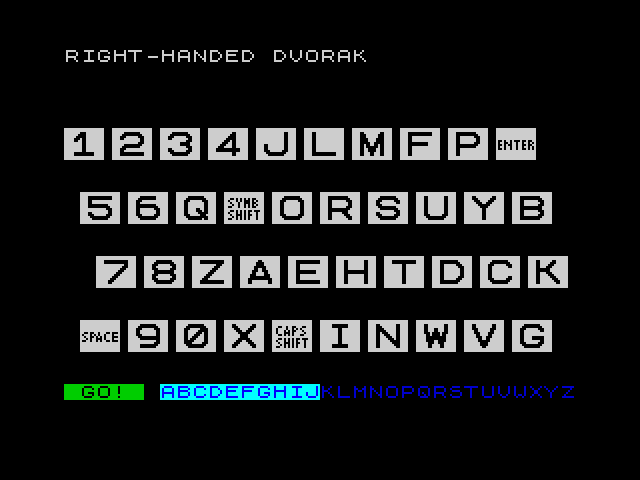 Dvorak Alphabet Timer image, screenshot or loading screen