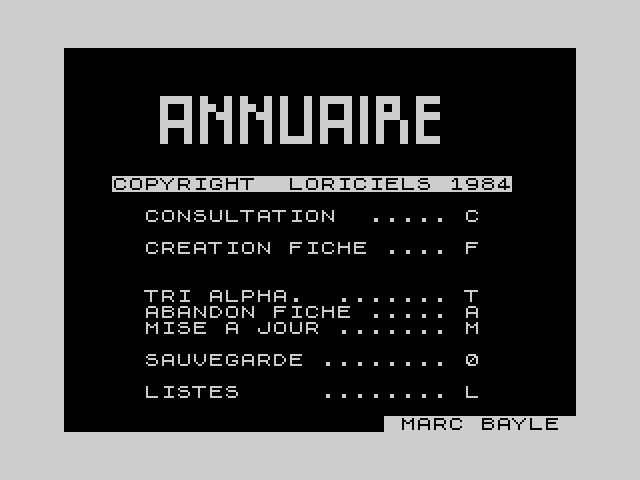 Annuaire image, screenshot or loading screen