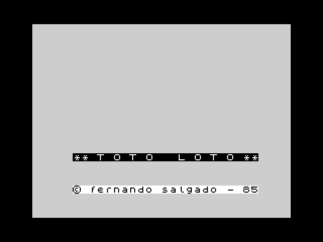 Toto Loto image, screenshot or loading screen