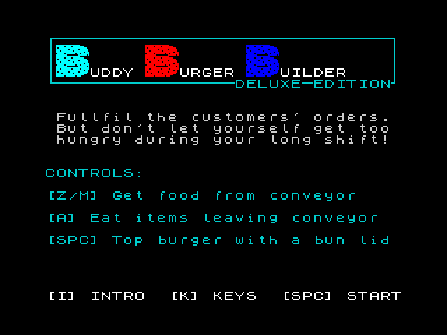 Buddy Burger Builder - DeLuxe Edition image, screenshot or loading screen