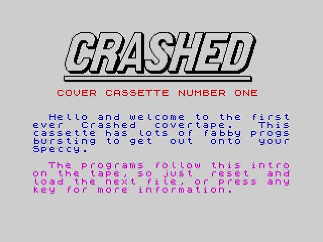 Crashed Cover Cassette 1 image, screenshot or loading screen