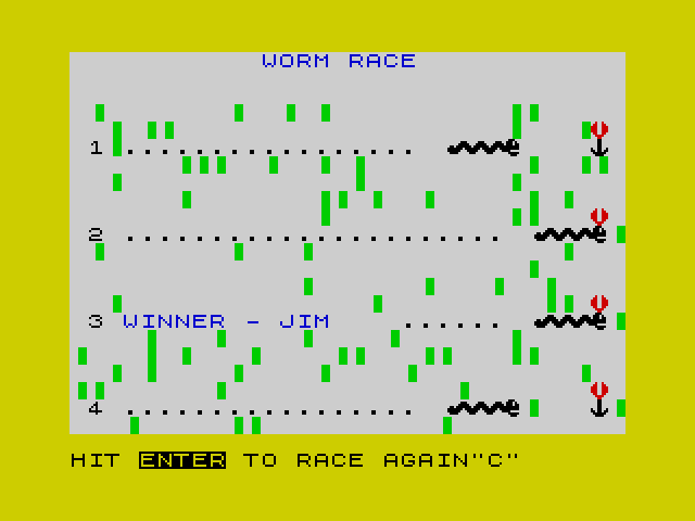 Worm Race image, screenshot or loading screen