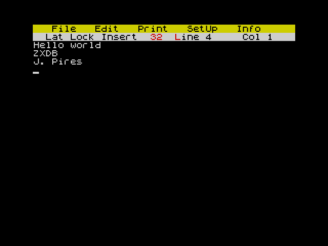 ZX/IBM Text Editor image, screenshot or loading screen