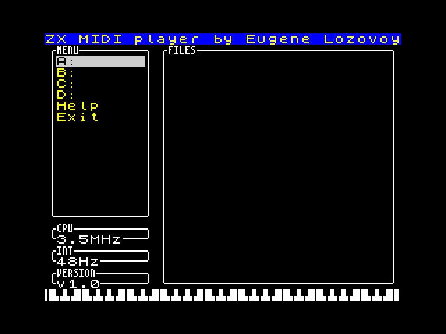 ZX MIDI Player image, screenshot or loading screen