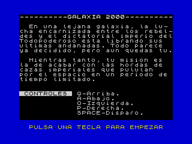 Galaxia 2000 image, screenshot or loading screen