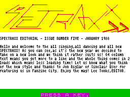 Spectraxx issue 05 image, screenshot or loading screen