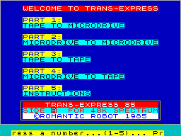 Trans-Express 85 image, screenshot or loading screen