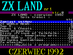ZX Land issue 1 image, screenshot or loading screen