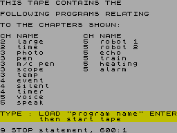 ZX Spectrum Interfacing Programs image, screenshot or loading screen