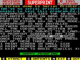 Superprint image, screenshot or loading screen
