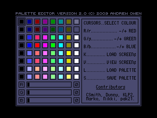 Palette Editor image, screenshot or loading screen