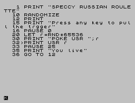 [CSSCGC] Speccy Russian Roulette image, screenshot or loading screen