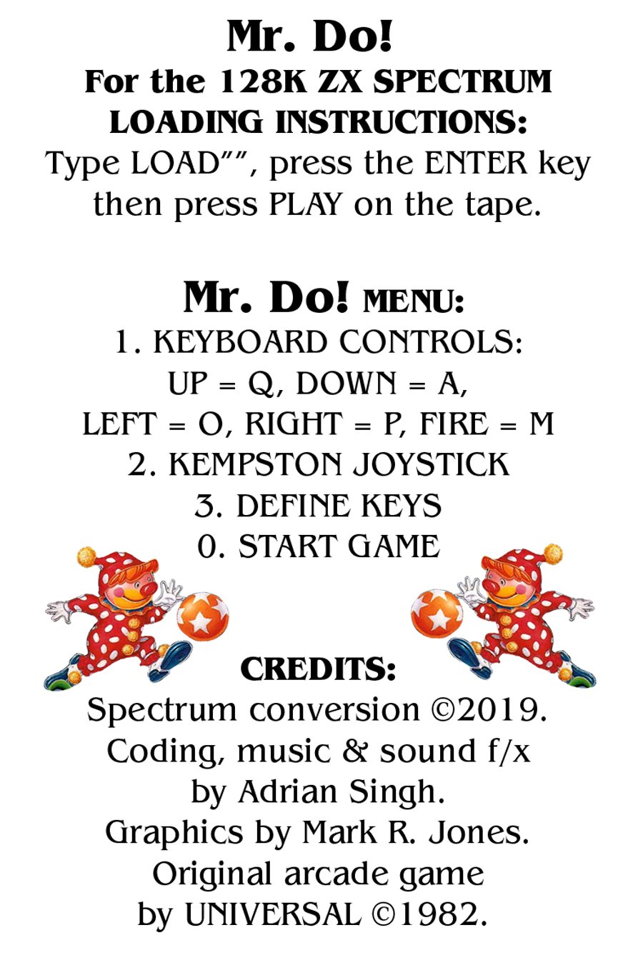 Mr Do! at Spectrum Computing - Sinclair ZX Spectrum games 