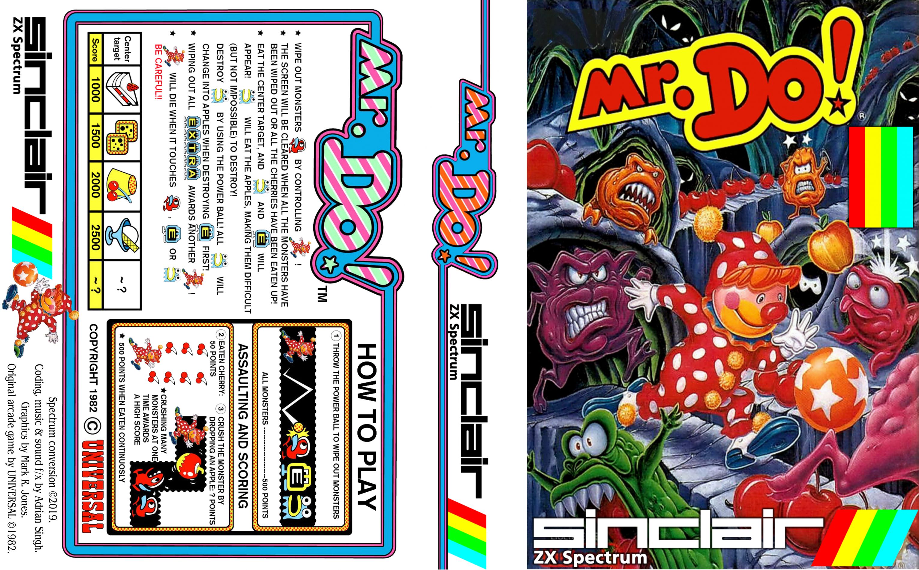 Sinclair ZX Spectrum games  - Mr Do! at Spectrum Computing