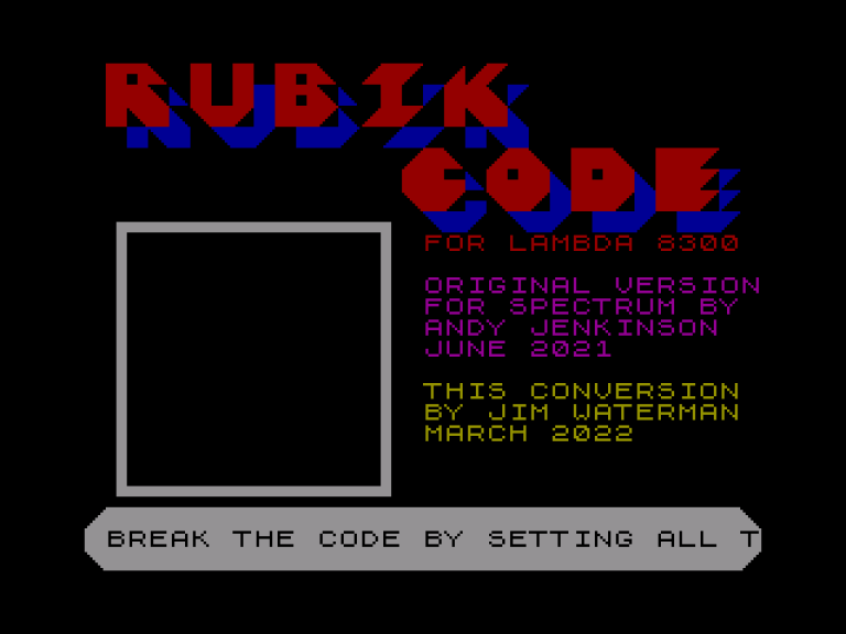 Rubik Code image, screenshot or loading screen