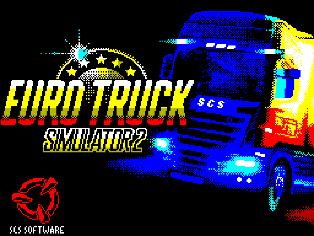 Euro Truck Simulator 2: ZX Spectrum Edition image, screenshot or loading screen